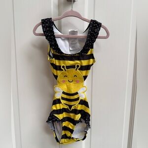 NWOT Wetsuit Club 18M Black & Yellow Bumble Bee One piece Bathingsuit